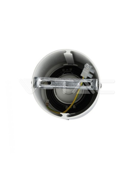 V-TAC VT-796 3627 Soporte para focos LED Rotonda de superficie GU10 Color Blanco