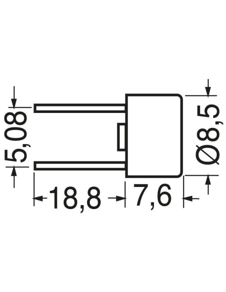 Microfuse delay for printed circuit board ⌀8.5x7.6mm 1.6A