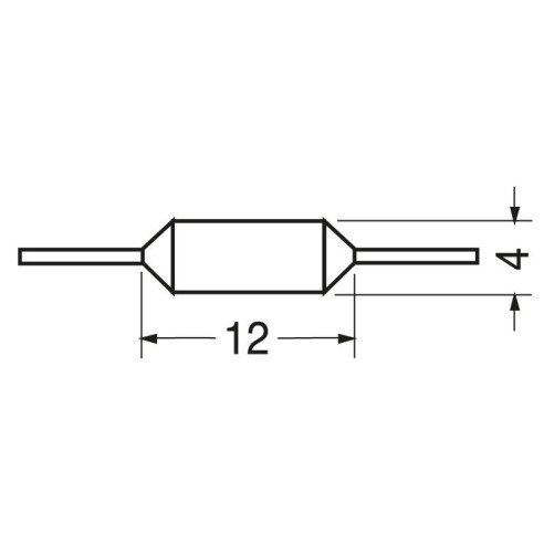 Fusible térmico axial, temperatura de...