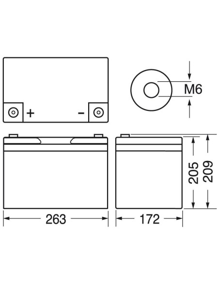 12V 60Ah sealed lead acid battery