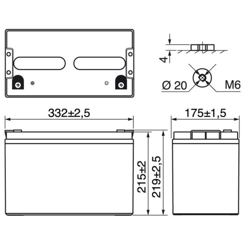 Batterie plomb-gel étanche 12V 100Ah