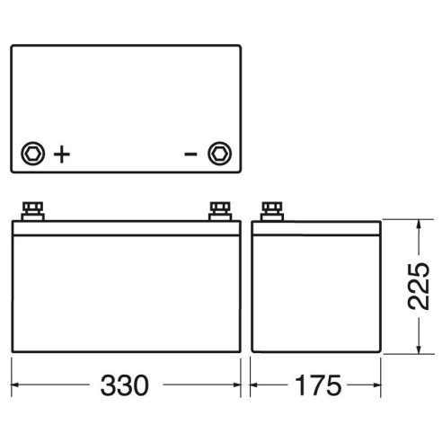 12V 100Ah verschlossene Bleibatterie
