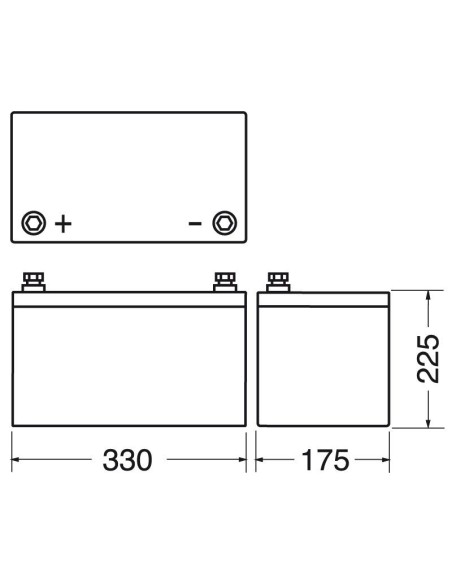 12V 100Ah verschlossene Bleibatterie