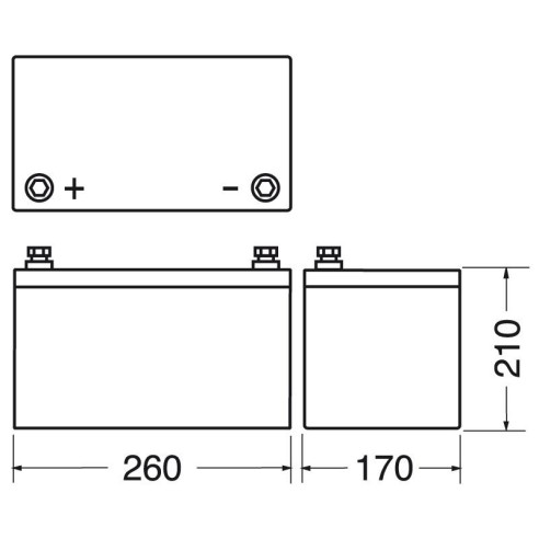 12V 80Ah verschlossene Bleibatterie
