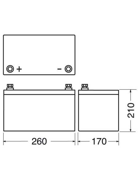 12V 80Ah verschlossene Bleibatterie