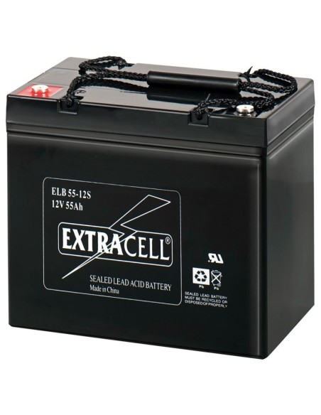 12V 55Ah verzegelde lood-zuur batterij