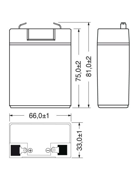 4V 3Ah verschlossene Blei-Säure-Batterie