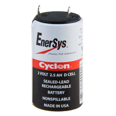 Cilindrische lood-zuur batterij 2V 2.5Ah