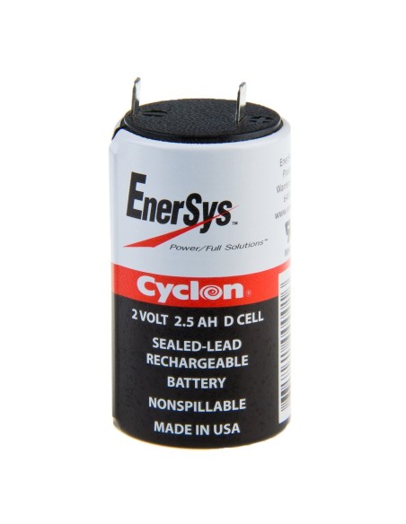 Cilindrische lood-zuur batterij 2V 2.5Ah