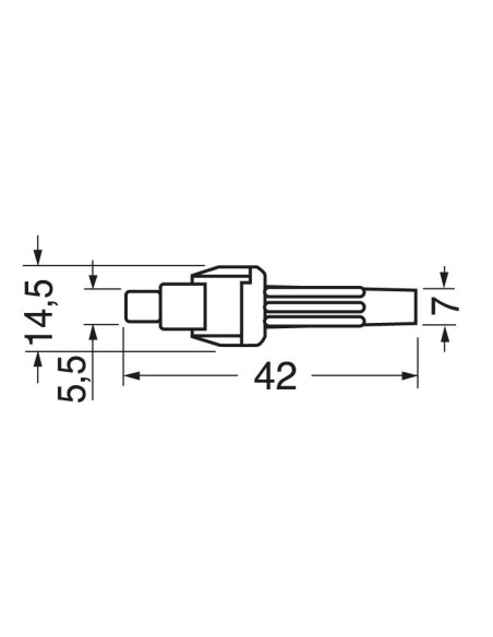 Portafusibile con cavi per fusibili ⌀5x20mm