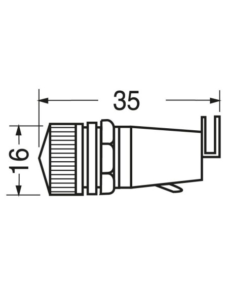 Portafusibles de panel para fusibles ⌀5x20mm
