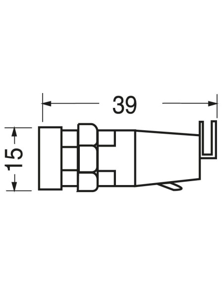 Porte-fusible de panneau pour fusibles ⌀5x20mm