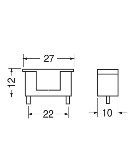 Gedrukte schakeling zekering houder met deksel voor zekering ⌀5x20mm
