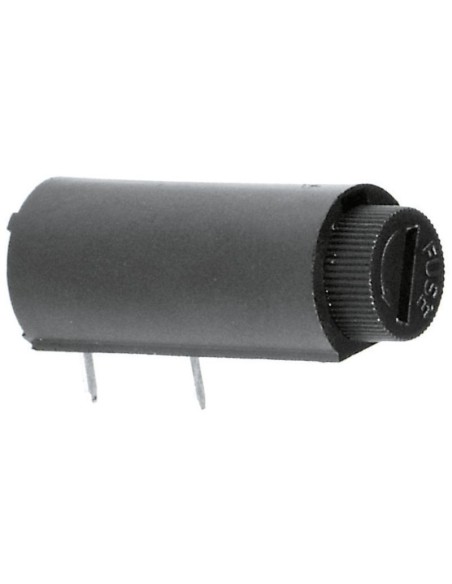 Porte-fusible horizontal pour circuit imprimé pour fusibles ⌀5x20mm