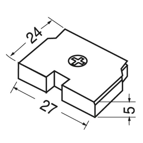 Fixing plate for blade fuse holder
