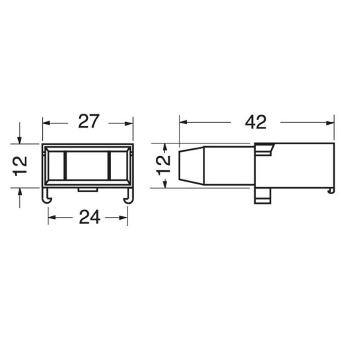 Panel fuse holder for blade fuses