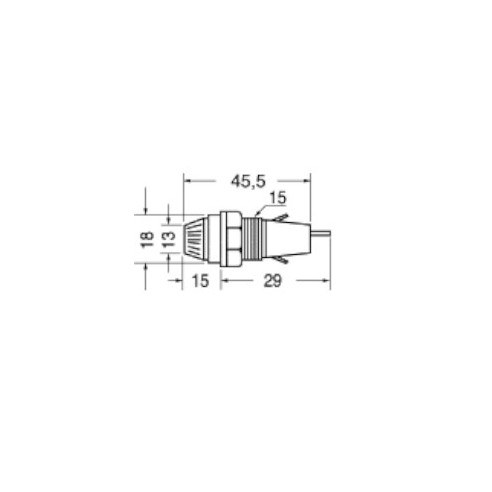 Panel fuse holder for fuses ⌀6.3x32mm