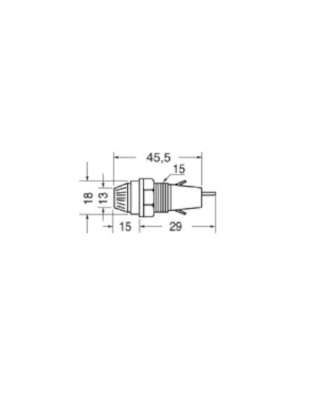 Portafusibles de panel para fusibles ⌀6,3x32mm