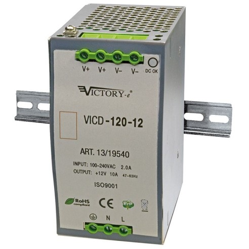 Switching power supply 12Vdc 10A...