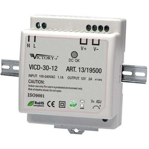 Alimentatore switching 24Vdc 2A 45W,...