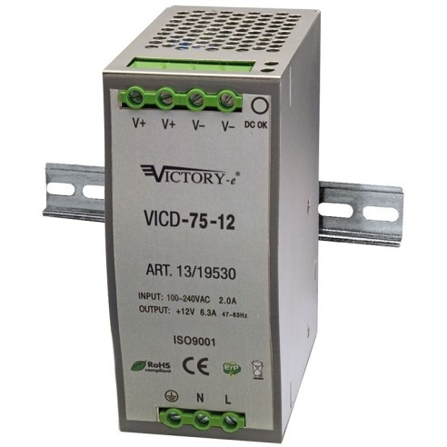 Schaltnetzteil 24Vdc 3.2A 75W,...