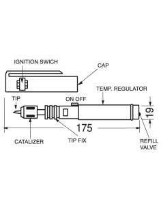 Gas welder 60W with Ø 2.4mm... 2