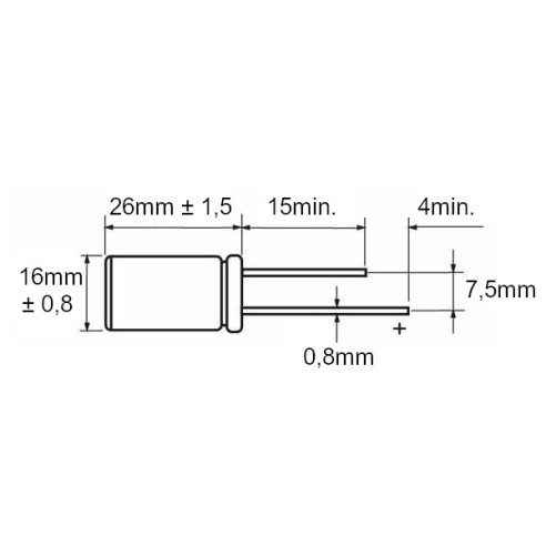 Condensador electrolítico 25V 3300uF...