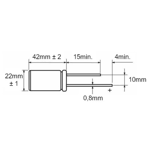 Electrolytic capacitor 50V 4700uF 105°C