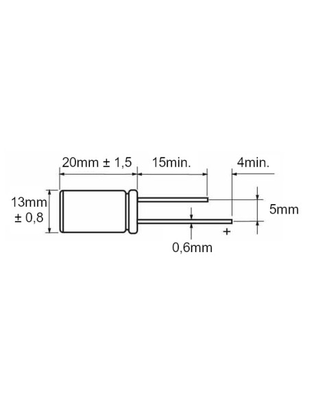 Elektrolytkondensator 63V 330uF 105°C