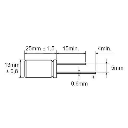 Condensador electrolítico 100V 220uF...