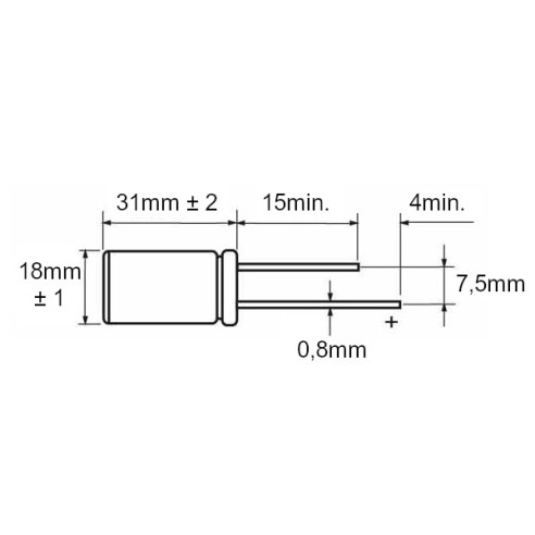 Elektrolytkondensator 250V 220uF 105°C