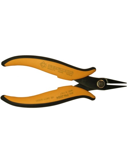 Pinza a becchi dritti, corti e lisci per elettronica, adatta per la presa di componenti di ogni genere - Piergiacomi PN 2004