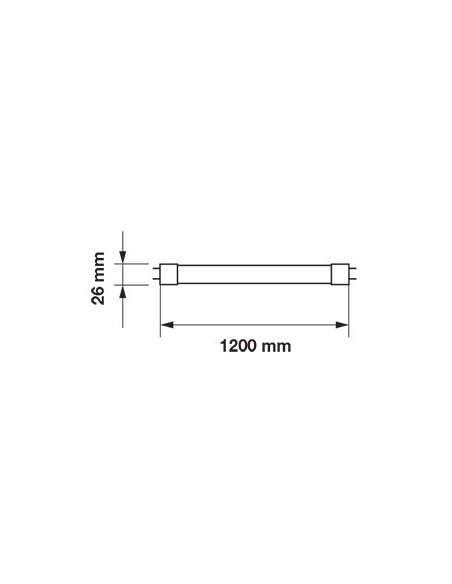 V-TAC VT-1228 6322 LED-Schlauch T8 18W G13 120cm für Bäckereien