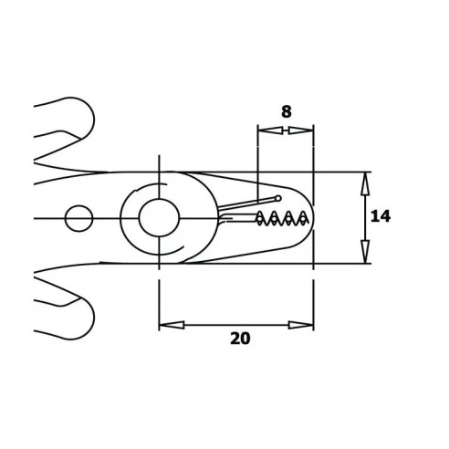 Abisolierzange für Kabel 0,20 ~...