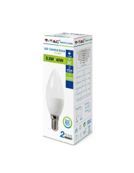 V-TAC VT-1855 LED-lamp E14 5.5W Candela