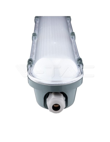 V-TAC PRO VT-60018 Samsung Chip LED Plafonnier étanche 18W M-Series 60cm 120LM/W Transparent IP65