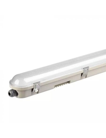 V-TAC PRO VT-150148-T Plafoniera LED Chip Samsung Impermeabile 48W M-Series 1500mm 120LM/W Trasparente IP65