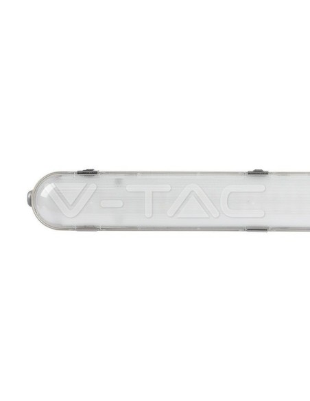 V-TAC PRO VT-150148-T Lámpara de techo LED con chip Samsung impermeable 48W Serie M 1500mm 120LM/W Transparente IP65