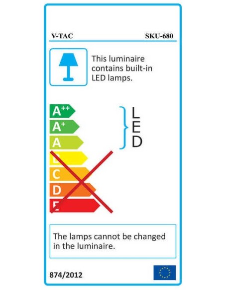 V-TAC PRO VT-180 Samsung Chip LED-Deckenleuchte Wasserdicht 60W 180cm IP65
