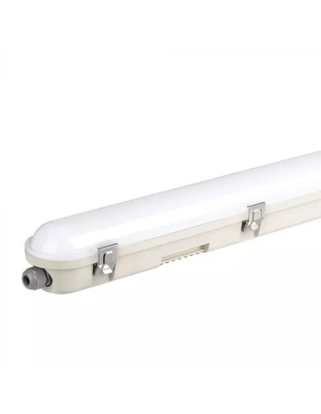 V-TAC PRO VT-120136E Samsung Chip LED-Deckenleuchte Wasserdicht 36W 1200mm 120LM/W mit Notstrombatterie Satinierte Abdeckung