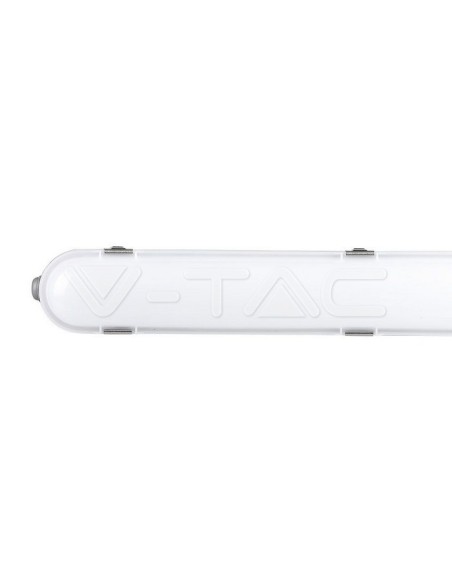 V-TAC PRO VT-120136E Samsung Chip LED Ceiling Light Waterproof 36W M-Series 1200mm 120LM/W with Emergency Battery Satin Cover