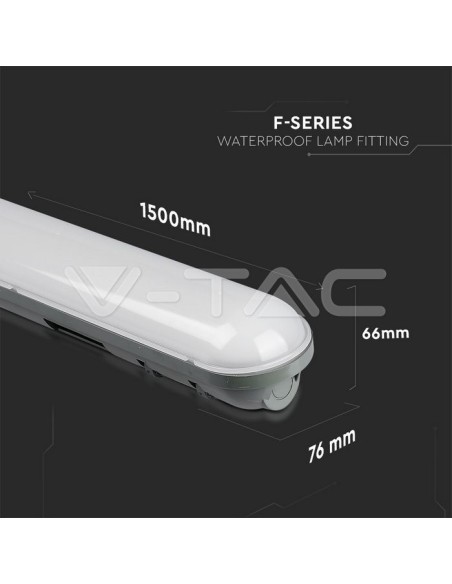 V-TAC VT-1548 Plafoniera LED Impermeabile 48W 150cm  IP65