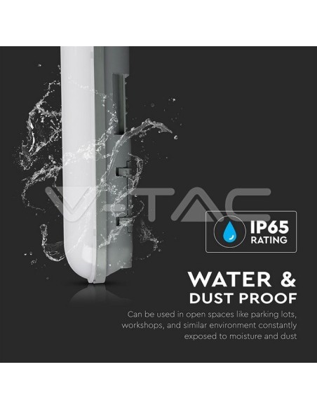 V-TAC VT-1548 Plafoniera LED Impermeabile 48W 150cm  IP65