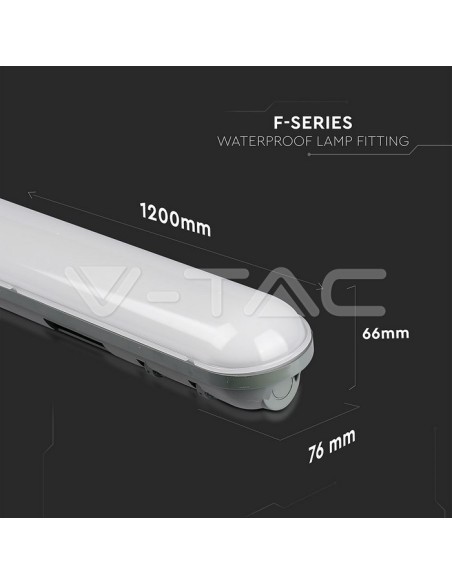 V-TAC VT-1248 Wasserdichte LED-Deckenleuchte 36W 120cm IP65