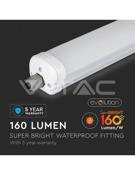V-TAC VT-1532 Waterdichte LED Plafondlamp 32W X-Serie 150cm 160LM/W IP65