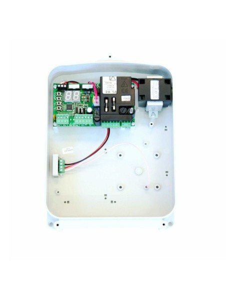 Kit motor BOB 400 con centralita T011A, radiomandos, fotocélulas y luz intermitente - Tecno Automazione KITB69TN