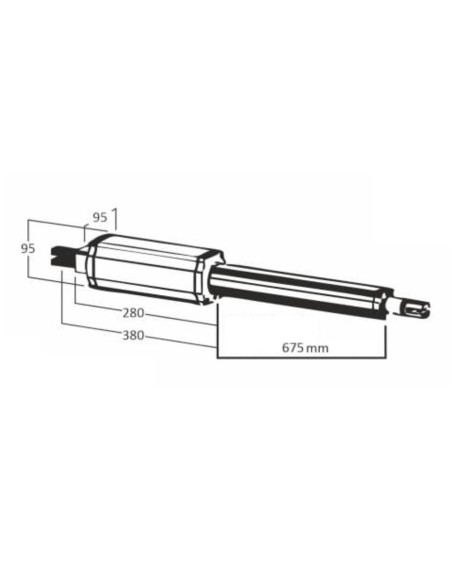 Kit moteur BOB 600 avec centrale T011A, radiocommandes, photocellules et gyrophare - Tecno Automazione KITB79TN