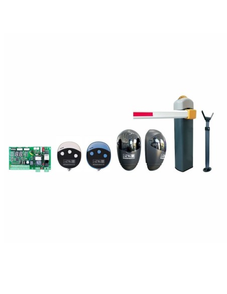 Era road barrier kit, T011S control unit, radio controls, photocells, telescopic rod - Tecno Automazione KITERDTN / KITERSTN