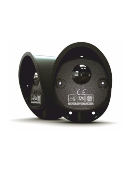 Pair of flush-mounted photocells Oval infrared, 12/24V AC/DC, IP44, range 100 metres - Tecno Automazione FTCCX5T