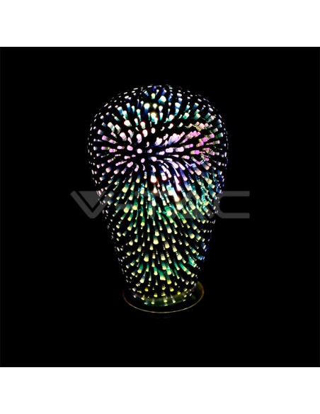 V-TAC VT-2223 212705 LED-lamp E27 5W ST64 Filament 3D 3000K